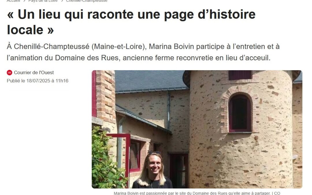 Le Domaine des Rues est dans la presse