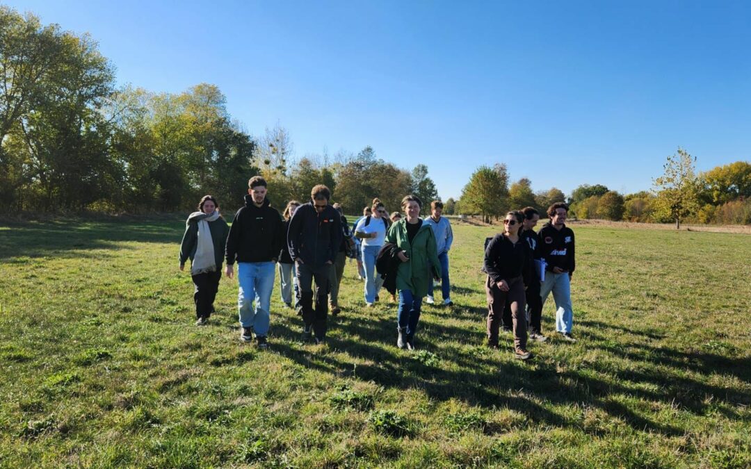 Des étudiants de M2 visitent un élevage de solognotes