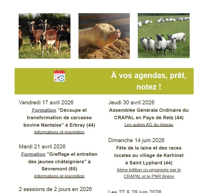 La lettre du CRAPAL et des races locales n°67